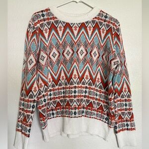 Multi-color sweater size medium
